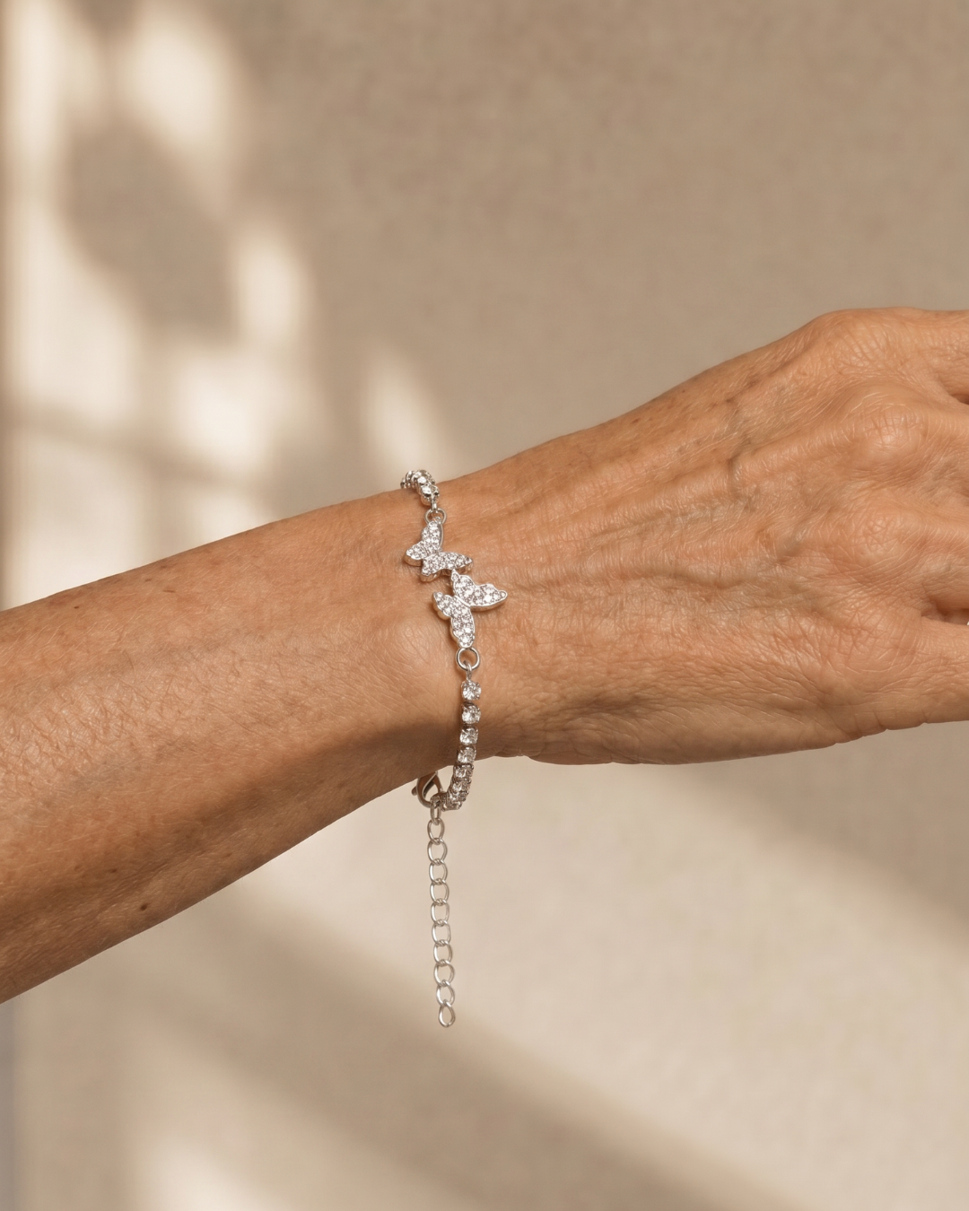 Sabine | Butterfly Crystal Tennis Bracelet