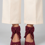 Norssa | Bow Tie Open Toe Block Heel Sandals