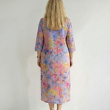 Norbelle | Abstract Floral Midi Dress