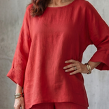 Saffa | Oversized Tunic Wide Leg Pant Set