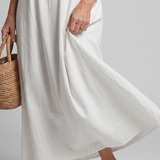 Lunine | Gathered Neckline Silhouette Loose Lounge Dress