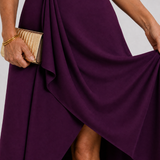 Camine | Sleeveless Wrap High Low Midi Dress