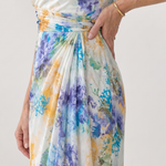 Thalrose | One Shoulder Floral Print Midi Dress