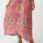 Esmerina | Abstract Print Relaxed Pocket Midi Dress