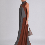 Lorney | Color Block Sleeveless Midi Dress