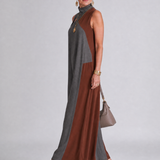 Lorney | Color Block Sleeveless Midi Dress