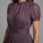Valssa | Gathered Waist Keyhole Maxi Dress