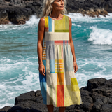 Faemarie | Painted Block Midi Dress