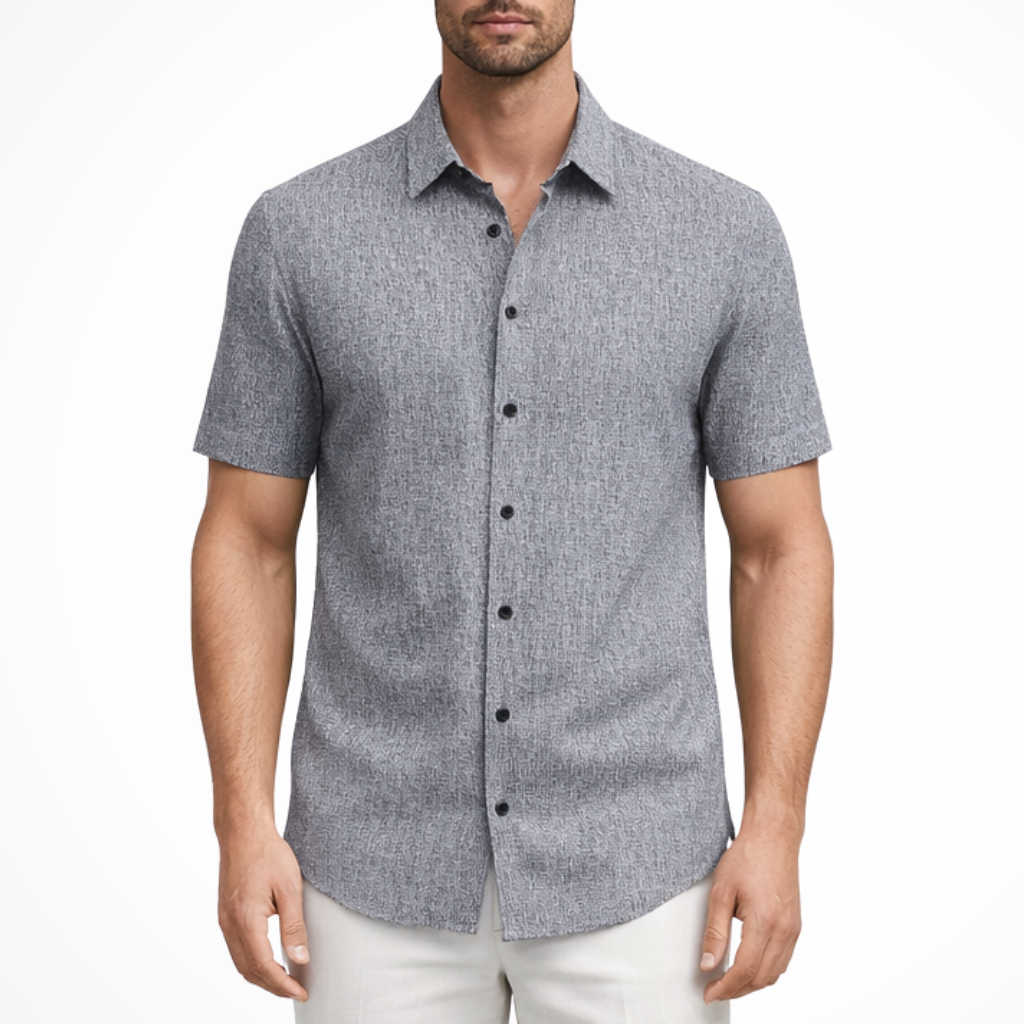 Callum | Men Short Sleeve Button Down Summer Shirt