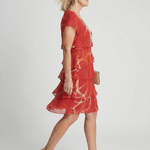 Casine | Soft Abstract Knee Length Dress