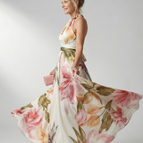 Celsette | Light Floral Maxi Dress