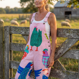 Suriney | Hen Motif Jumpsuit