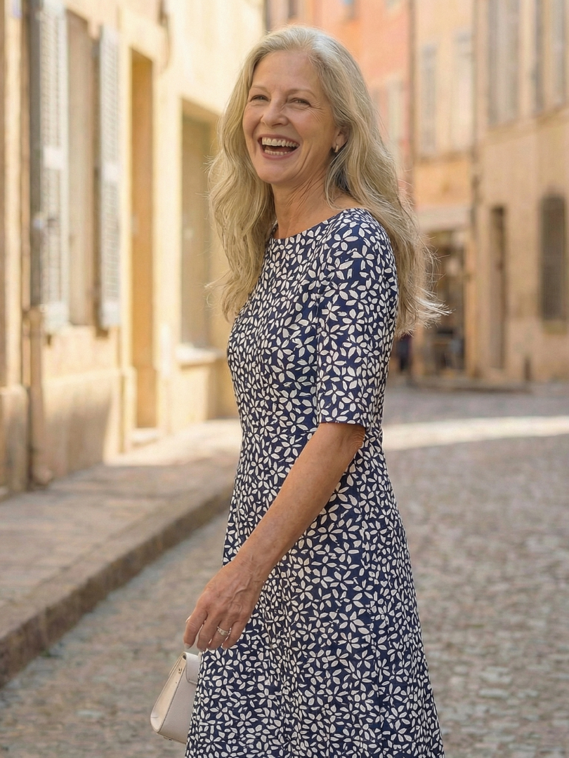 Giana | Coastal Pattern Dress
