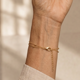Renlia | Beaded Double Chain Anklet