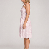 Nilasia | Square Neck Floral Print Knee Length Dress