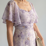 Clawen |  Flutter Sleeve Midi Dress