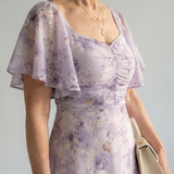 Clawen |  Flutter Sleeve Midi Dress
