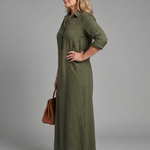 Lorra | Long Sleeve Relaxed Silhouette Maxi Dress