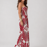 Juldra | Strapless Flowing Silhouette Maxi Dress