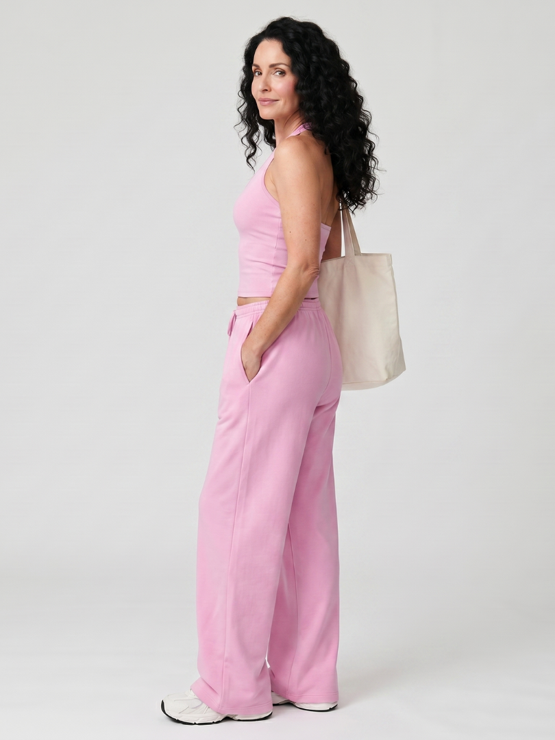 Valmae | Sleeveless Scoop Neck Top And Wide Leg Pants Set