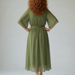 Selrina | Light Drape Midi Dress