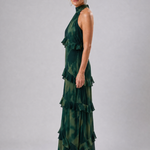 Coradra | Tiered Cutout Sleeveless Midi Dress