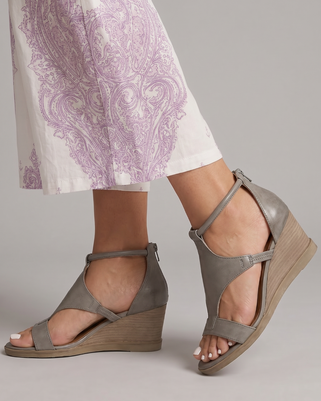 Serrose | Open Toe Wedge Comfort Sandals