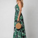 Thaletta | Sleeveless Floral Print Midi Dress