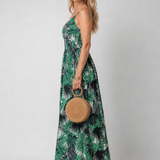 Thaletta | Sleeveless Floral Print Midi Dress