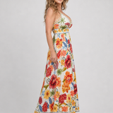 Cladra | Sleeveless Empire Waist Midi Dress