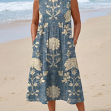 Liandra | Shoreline Floral Midi Dress