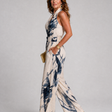 Taliathea | Printed Halter Wide Leg Jumpsuit
