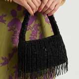 Fleurvia | Beaded Fringe Evening Handbag