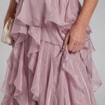 Tamsinmae | Halter Neck Ruffle Tiered Maxi Dress
