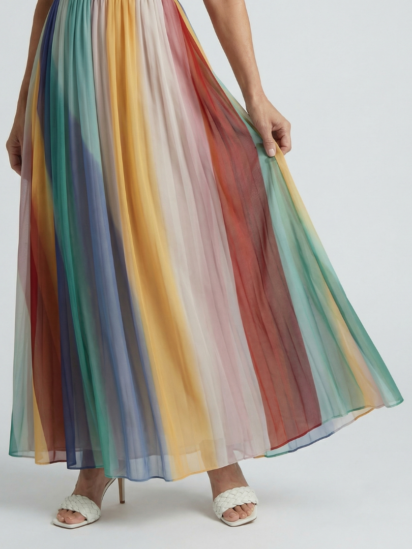 Merdra | Light Stripe Maxi Dress
