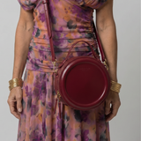 Fiolia | Round Zip Crossbody Shoulder Bag