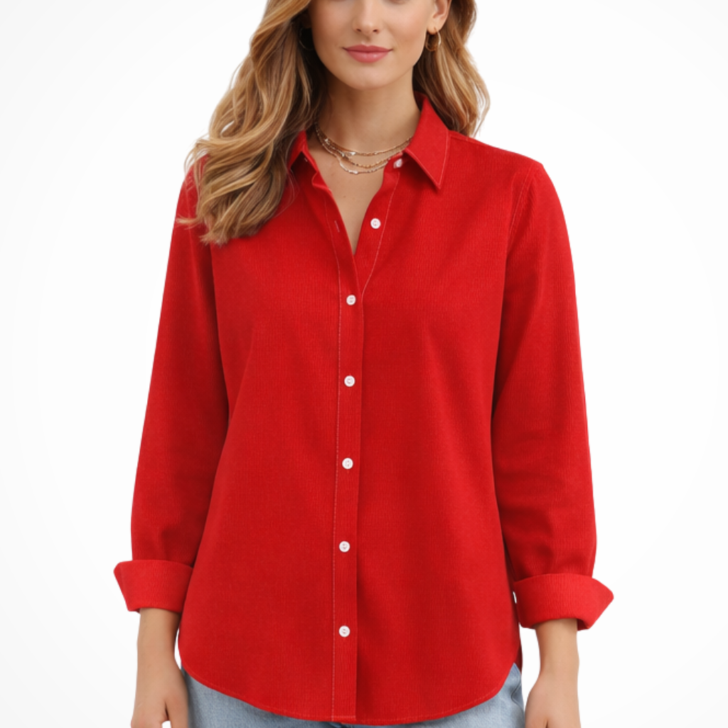 Darcy | Women Relaxed Fit Long Sleeve Collared Button Down Shirt