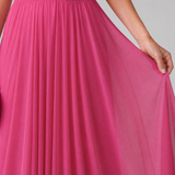 Hiladra | Sleeveless Gathered Waist Midi Dress