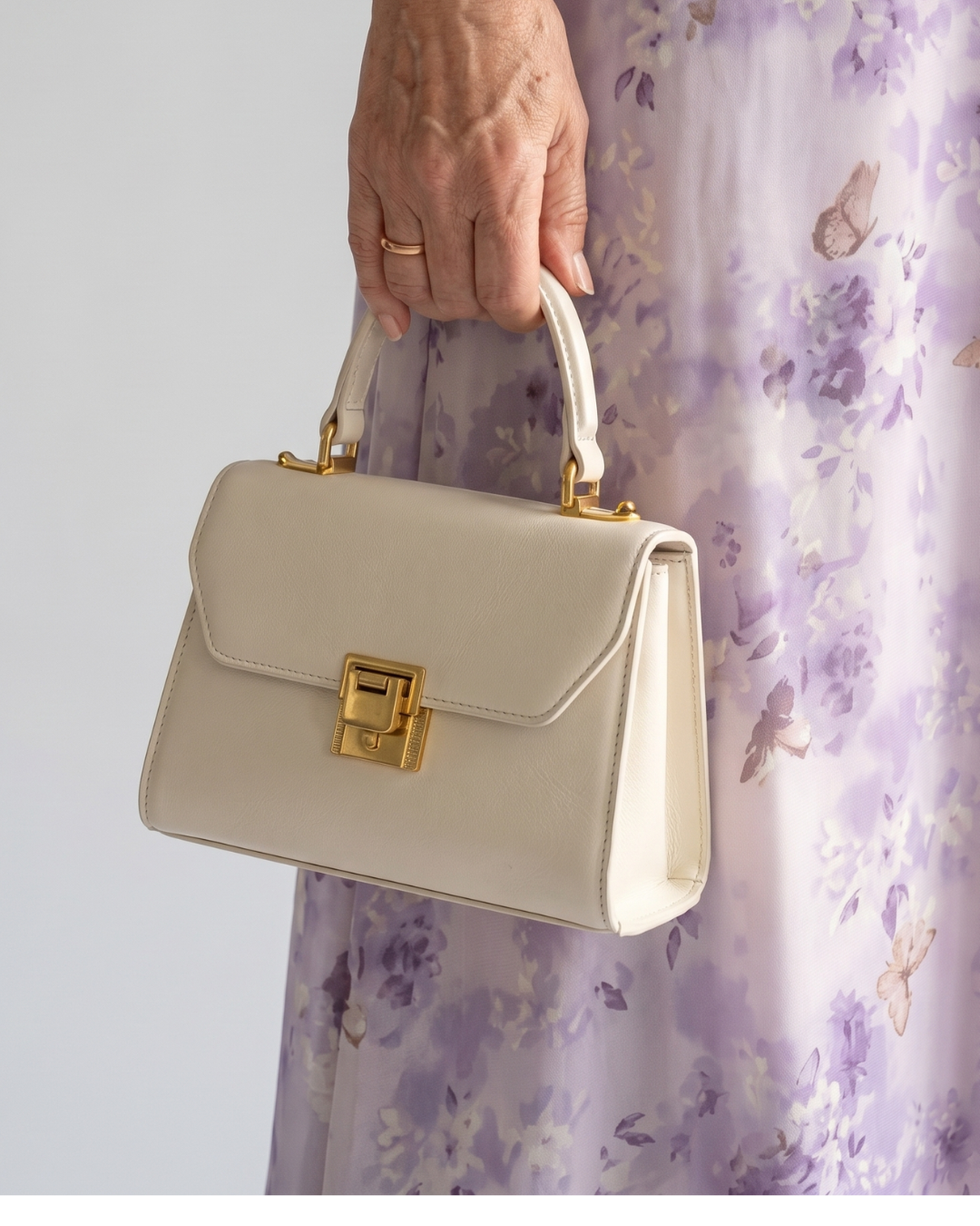 Dalbeth | Structured Top Handle Flap Handbag