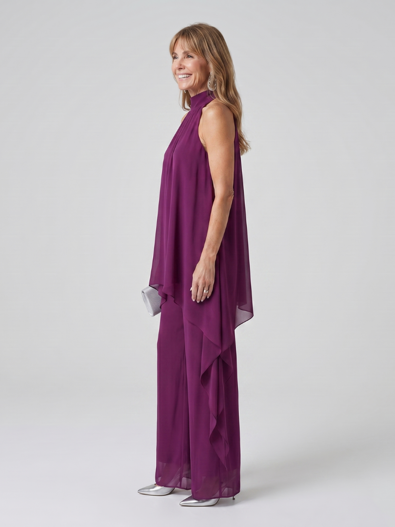 Dalwyn | Halter Neck Asymmetric Tunic Set
