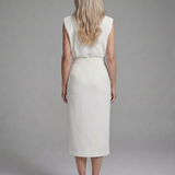 Camlette | Cap Sleeve Asymmetric Midi Dress
