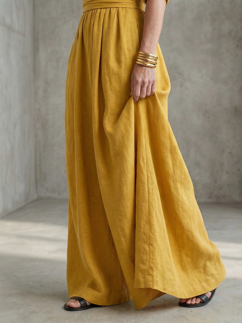 Wrennamae | Cross Front Wide Leg Jumpsuit