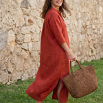Noralora | Relaxed Straight Silhouette Midi Dress