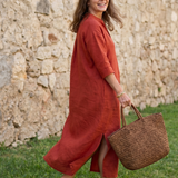 Noralora | Relaxed Straight Silhouette Midi Dress