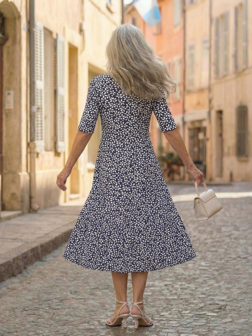 Giana | Coastal Pattern Dress