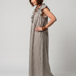 Temrose | Sleeveless Ruffle Trim Midi Dress