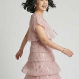 Hilawynne | Poised Dot Line Knee Length Dress