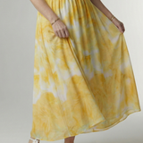 Penlora | Gathered Halter Midi Dress