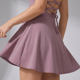Serarina | V Neck Flared Tennis Dress