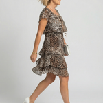 Esmendra | Animal Print Knee Length Dress